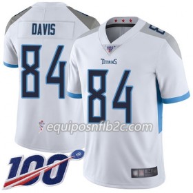 Camiseta Hombre NFL Tennessee Titans Corey Davis 84 Nike Blanco 100th